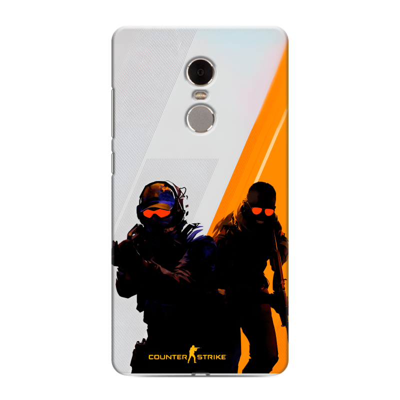 Силиконовый противоударный чехол на Xiaomi RedMi Note 4 с принтом Контер страйк Counter strike Силиконовый противоударный чехол на Xiaomi RedMi Note 4 с принтом Контер страйк Counter strike