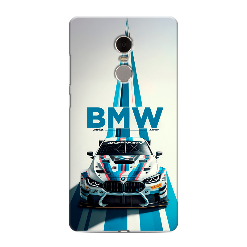 Силиконовый противоударный чехол на Xiaomi RedMi Note 4 с принтом БМВ BMW Силиконовый противоударный чехол на Xiaomi RedMi Note 4 с принтом БМВ BMW