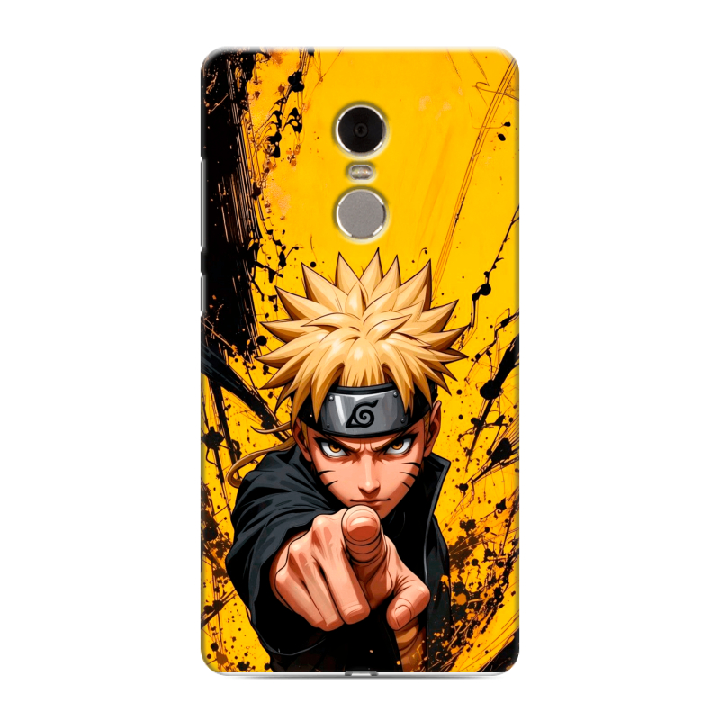 Силиконовый противоударный чехол на Xiaomi RedMi Note 4 с принтом Naruto Наруто Силиконовый противоударный чехол на Xiaomi RedMi Note 4 с принтом Naruto Наруто