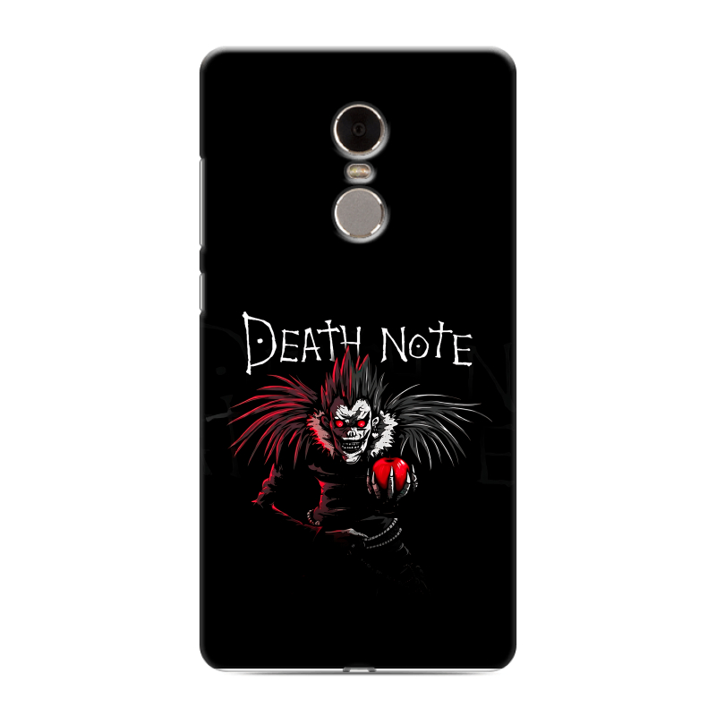 Силиконовый противоударный чехол на Xiaomi RedMi Note 4 с принтом Death note Тетрадь смерти Силиконовый противоударный чехол на Xiaomi RedMi Note 4 с принтом Death note Тетрадь смерти