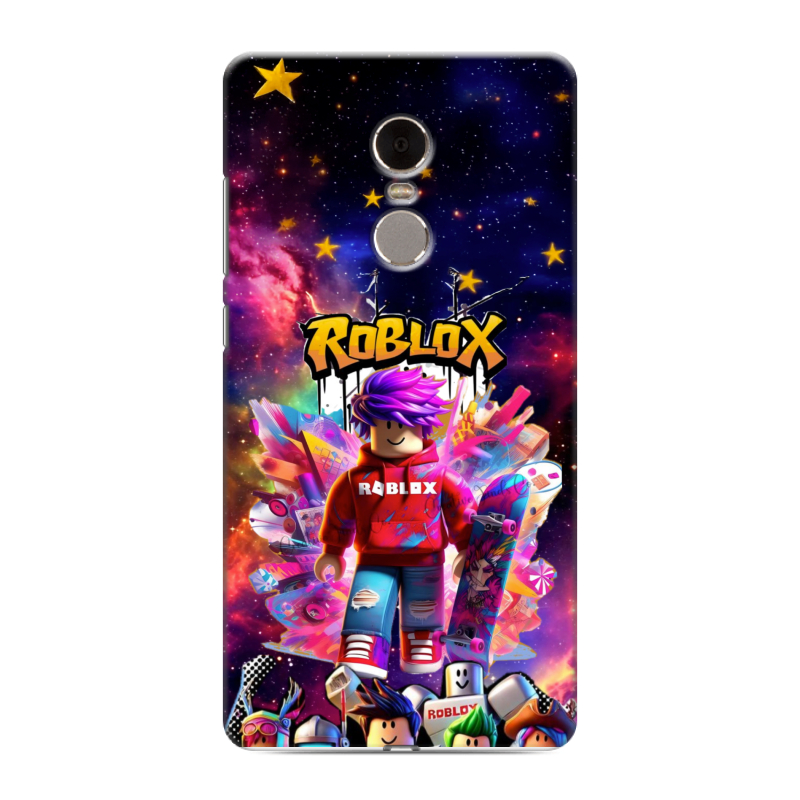 Силиконовый противоударный чехол на Xiaomi RedMi Note 4 с принтом Roblox Роблокс Силиконовый противоударный чехол на Xiaomi RedMi Note 4 с принтом Roblox Роблокс