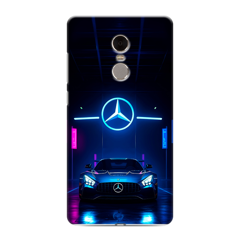 Силиконовый противоударный чехол на Xiaomi RedMi Note 4 с принтом Mercedes Мерседес Силиконовый противоударный чехол на Xiaomi RedMi Note 4 с принтом Mercedes Мерседес