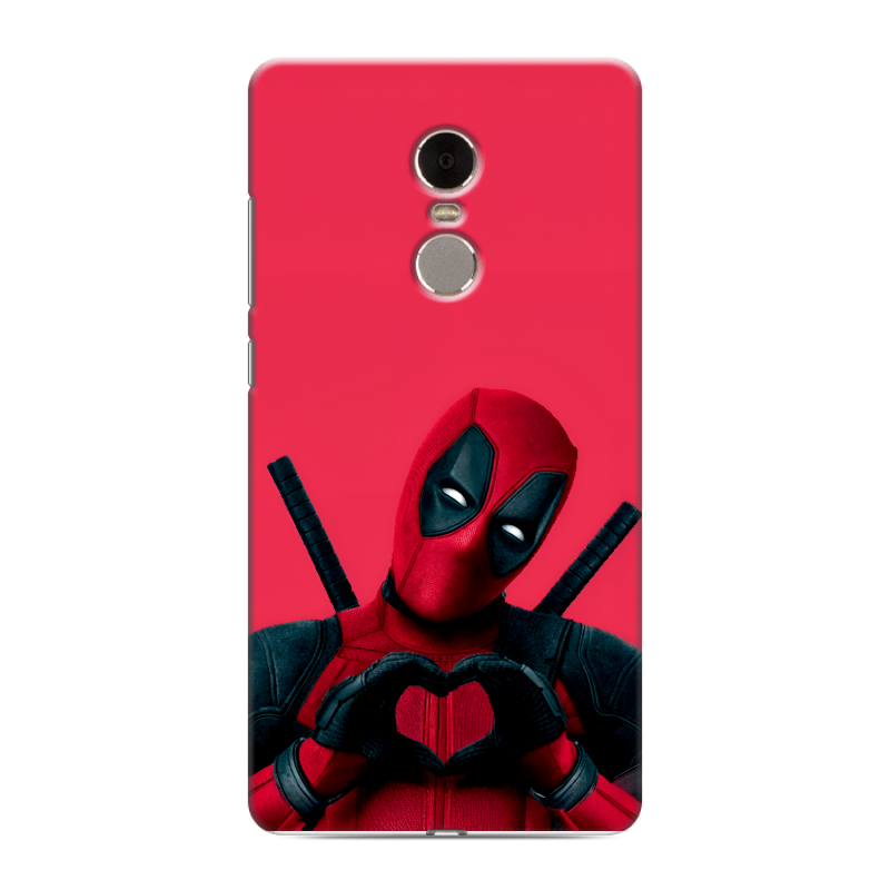 Силиконовый противоударный чехол на Xiaomi RedMi Note 4 с принтом Дедпул Deadpool Силиконовый противоударный чехол на Xiaomi RedMi Note 4 с принтом Дедпул Deadpool