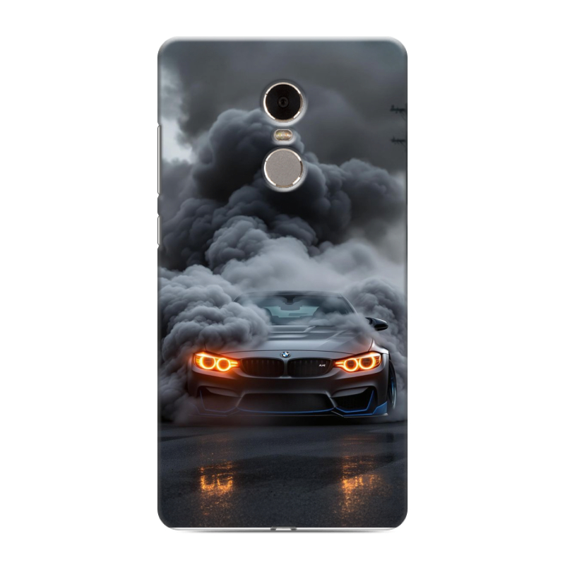 Силиконовый противоударный чехол на Xiaomi RedMi Note 4 с принтом BMW БМВ Силиконовый противоударный чехол на Xiaomi RedMi Note 4 с принтом BMW БМВ