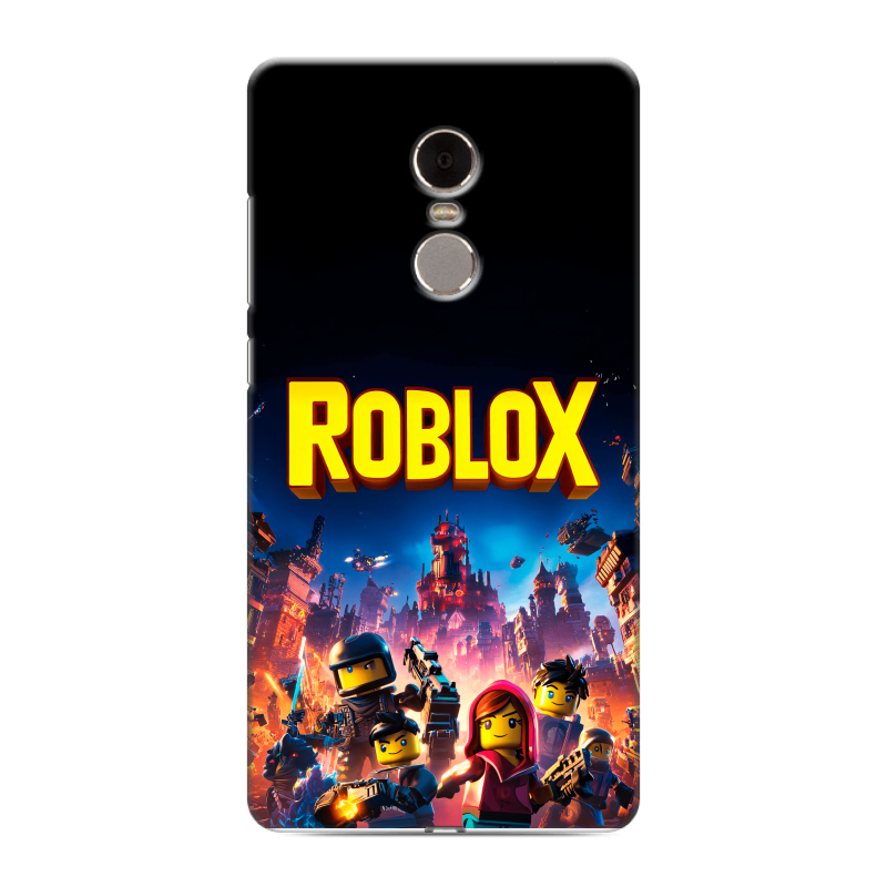 Силиконовый противоударный чехол на Xiaomi RedMi Note 4 с принтом Roblox Роблокс Силиконовый противоударный чехол на Xiaomi RedMi Note 4 с принтом Roblox Роблокс