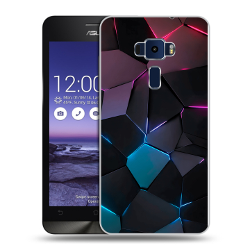 Пластиковый чехол на Asus ZenFone 3 5.2 с принтом Геометрия неона Пластиковый чехол на Asus ZenFone 3 5.2 с принтом Геометрия неона