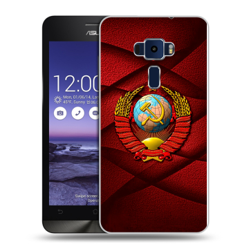 Пластиковый чехол на Asus ZenFone 3 5.2 с принтом Герб СССР Пластиковый чехол на Asus ZenFone 3 5.2 с принтом Герб СССР