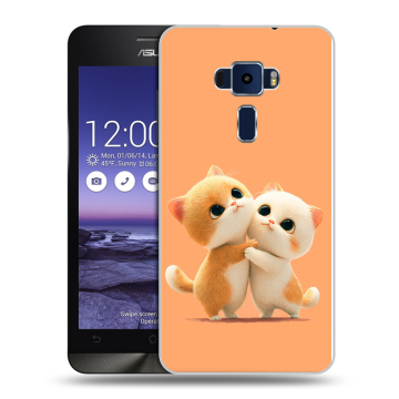 Пластиковый чехол на Asus ZenFone 3 5.2 с принтом Милые котики Пластиковый чехол на Asus ZenFone 3 5.2 с принтом Милые котики