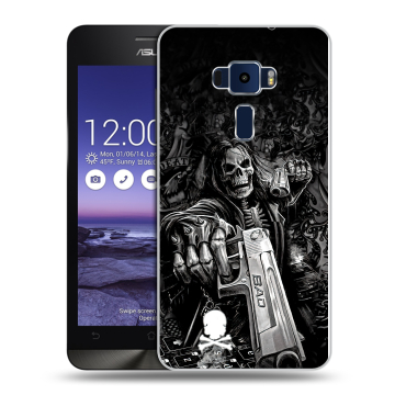 Пластиковый чехол на Asus ZenFone 3 5.2 с принтом Скелет Пластиковый чехол на Asus ZenFone 3 5.2 с принтом Скелет