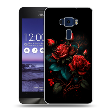 Пластиковый чехол на Asus ZenFone 3 5.2 с принтом Розы красные