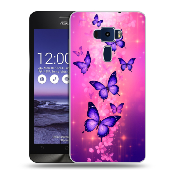 Пластиковый чехол на Asus ZenFone 3 5.2 с принтом Бабочки