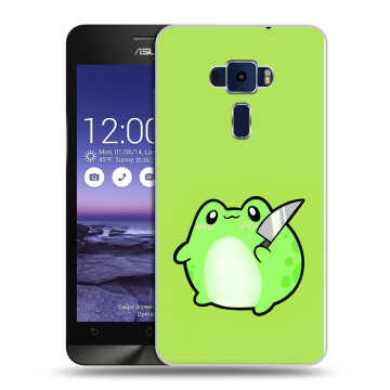 Пластиковый чехол на Asus ZenFone 3 5.2 с принтом Лягушенок