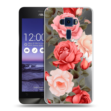 Пластиковый чехол на Asus ZenFone 3 5.2 с принтом Розы