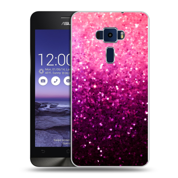 Пластиковый чехол на Asus ZenFone 3 5.2 с принтом Блестки