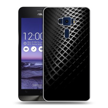 Пластиковый чехол на Asus ZenFone 3 5.2 с принтом Текстура металла