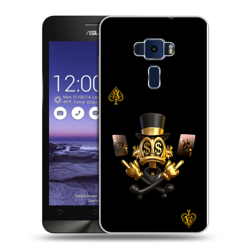 Пластиковый чехол на Asus ZenFone 3 5.2 с принтом Золотой скрудж макдак