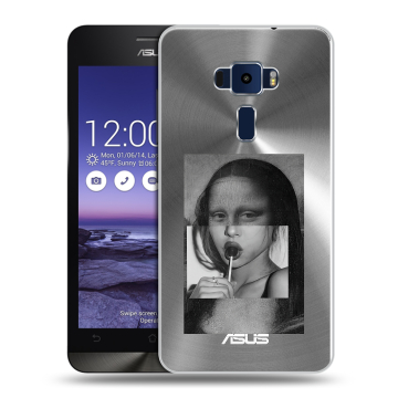Пластиковый чехол на Asus ZenFone 3 5.2 с принтом Мона Лиза