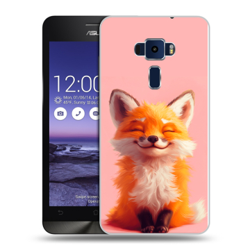 Пластиковый чехол на Asus ZenFone 3 5.2 с принтом милая лиса