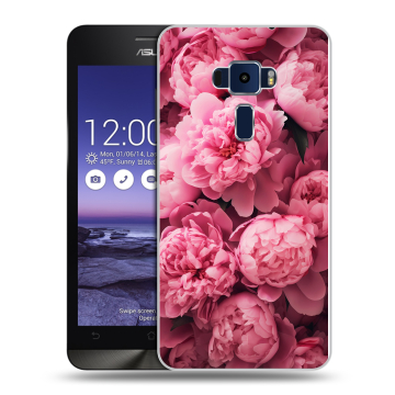 Пластиковый чехол на Asus ZenFone 3 5.2 с принтом цветы пионы