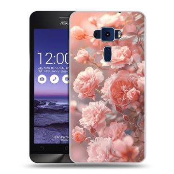 Пластиковый чехол на Asus ZenFone 3 5.2 с принтом Розовые розы