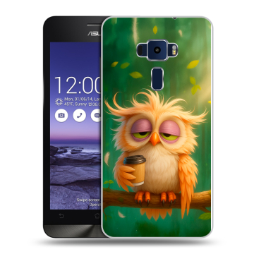 Пластиковый чехол на Asus ZenFone 3 5.2 с принтом сова