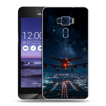 Пластиковый чехол на Asus ZenFone 3 5.2 с принтом самолет