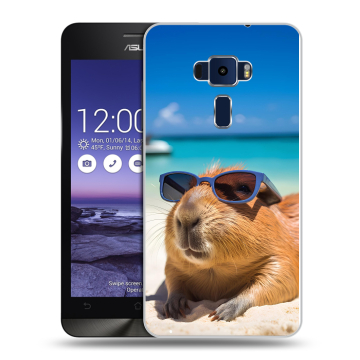 Пластиковый чехол на Asus ZenFone 3 5.2 с принтом Капибара