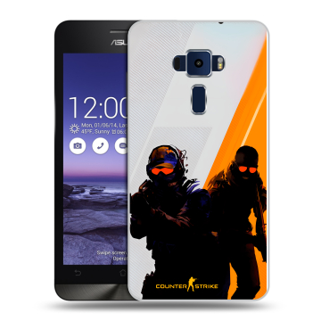 Пластиковый чехол на Asus ZenFone 3 5.2 с принтом Контер страйк Counter strike