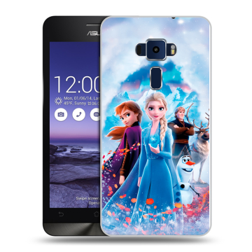 Пластиковый чехол на Asus ZenFone 3 5.2 с принтом Холодное сердце Frozen