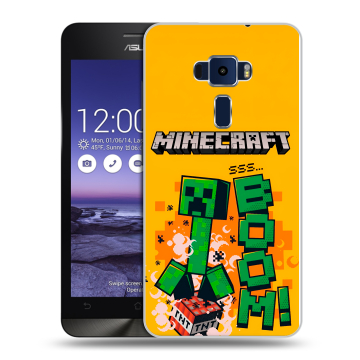 Пластиковый чехол на Asus ZenFone 3 5.2 с принтом Майнкрафт Minecraft