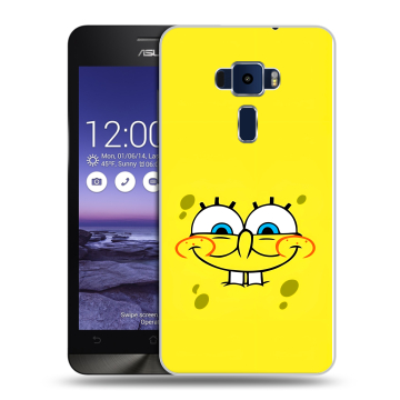 Пластиковый чехол на Asus ZenFone 3 5.2 с принтом спанчбоб спанч боб