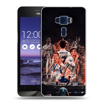 Пластиковый чехол на Asus ZenFone 3 5.2 с принтом Реал Роналдо Real Ronaldo