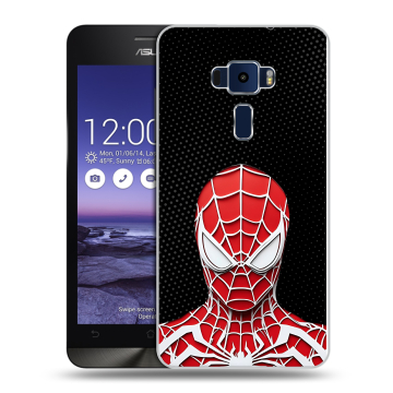 Пластиковый чехол на Asus ZenFone 3 5.2 с принтом человек паук spiderman
