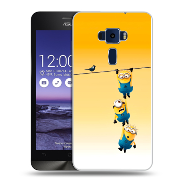 Пластиковый чехол на Asus ZenFone 3 5.2 с принтом Миньоны