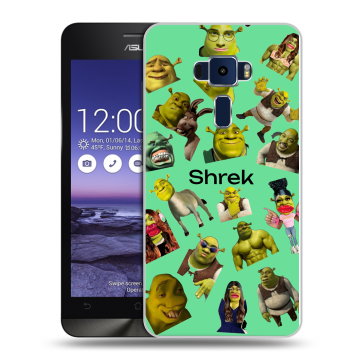 Пластиковый чехол на Asus ZenFone 3 5.2 с принтом Шрек Shrek Пластиковый чехол на Asus ZenFone 3 5.2 с принтом Шрек Shrek