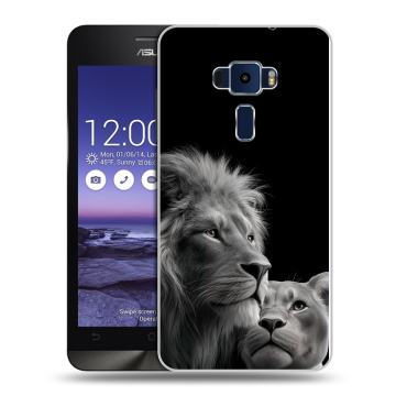 Пластиковый чехол на Asus ZenFone 3 5.2 с принтом Лев кошки Пластиковый чехол на Asus ZenFone 3 5.2 с принтом Лев кошки