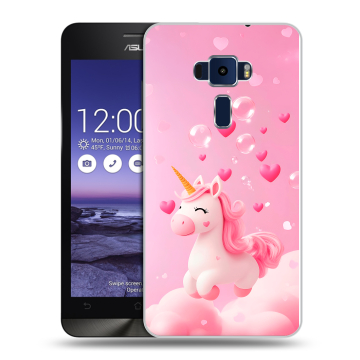Пластиковый чехол на Asus ZenFone 3 5.2 с принтом Единорог