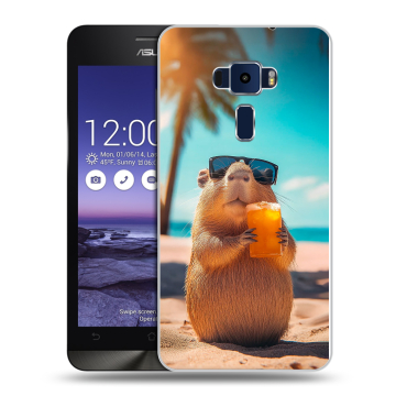 Пластиковый чехол на Asus ZenFone 3 5.2 с принтом Капибара