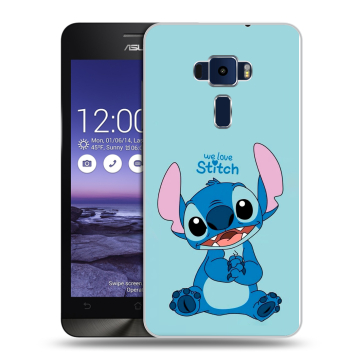 Пластиковый чехол на Asus ZenFone 3 5.2 с принтом Лило и Стич