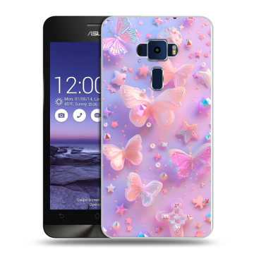 Пластиковый чехол на Asus ZenFone 3 5.2 с принтом Бабочки