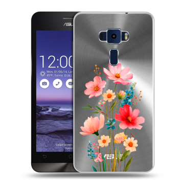 Пластиковый чехол на Asus ZenFone 3 5.2 с принтом Цветы Пластиковый чехол на Asus ZenFone 3 5.2 с принтом Цветы