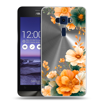 Пластиковый чехол на Asus ZenFone 3 5.2 с принтом Цветы принт Пластиковый чехол на Asus ZenFone 3 5.2 с принтом Цветы принт