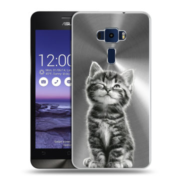 Пластиковый чехол на Asus ZenFone 3 5.2 с принтом Котенок