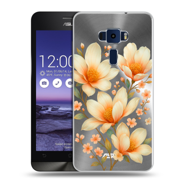 Пластиковый чехол на Asus ZenFone 3 5.2 с принтом Цветы Пластиковый чехол на Asus ZenFone 3 5.2 с принтом Цветы