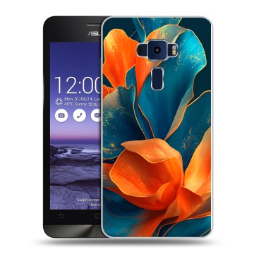 Пластиковый чехол на Asus ZenFone 3 5.2 с принтом Цветы Пластиковый чехол на Asus ZenFone 3 5.2 с принтом Цветы