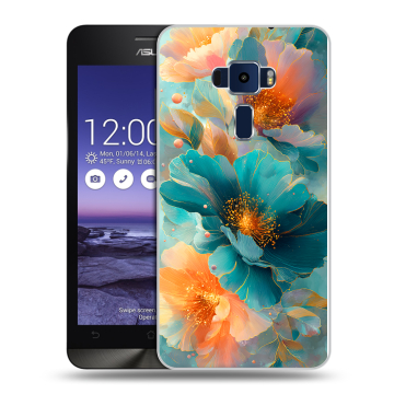 Пластиковый чехол на Asus ZenFone 3 5.2 с принтом Цветы Пластиковый чехол на Asus ZenFone 3 5.2 с принтом Цветы