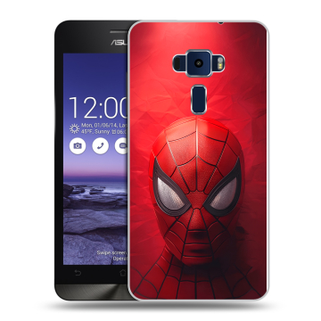 Пластиковый чехол на Asus ZenFone 3 5.2 с принтом Spiderman Человек паук