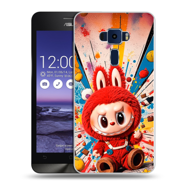 Пластиковый чехол на Asus ZenFone 3 5.2 с принтом Labubu Лабубу