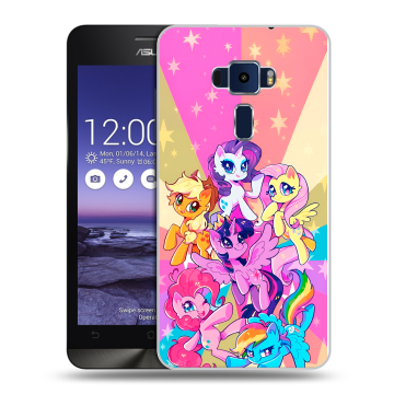 Пластиковый чехол на Asus ZenFone 3 5.2 с принтом My little pony Дружба чудо