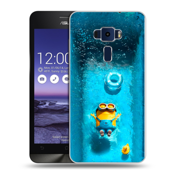 Пластиковый чехол на Asus ZenFone 3 5.2 с принтом Миньоны